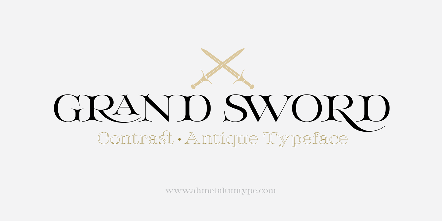Grand Sword Regular Font preview